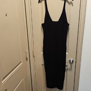 Cider Black Midi Dress